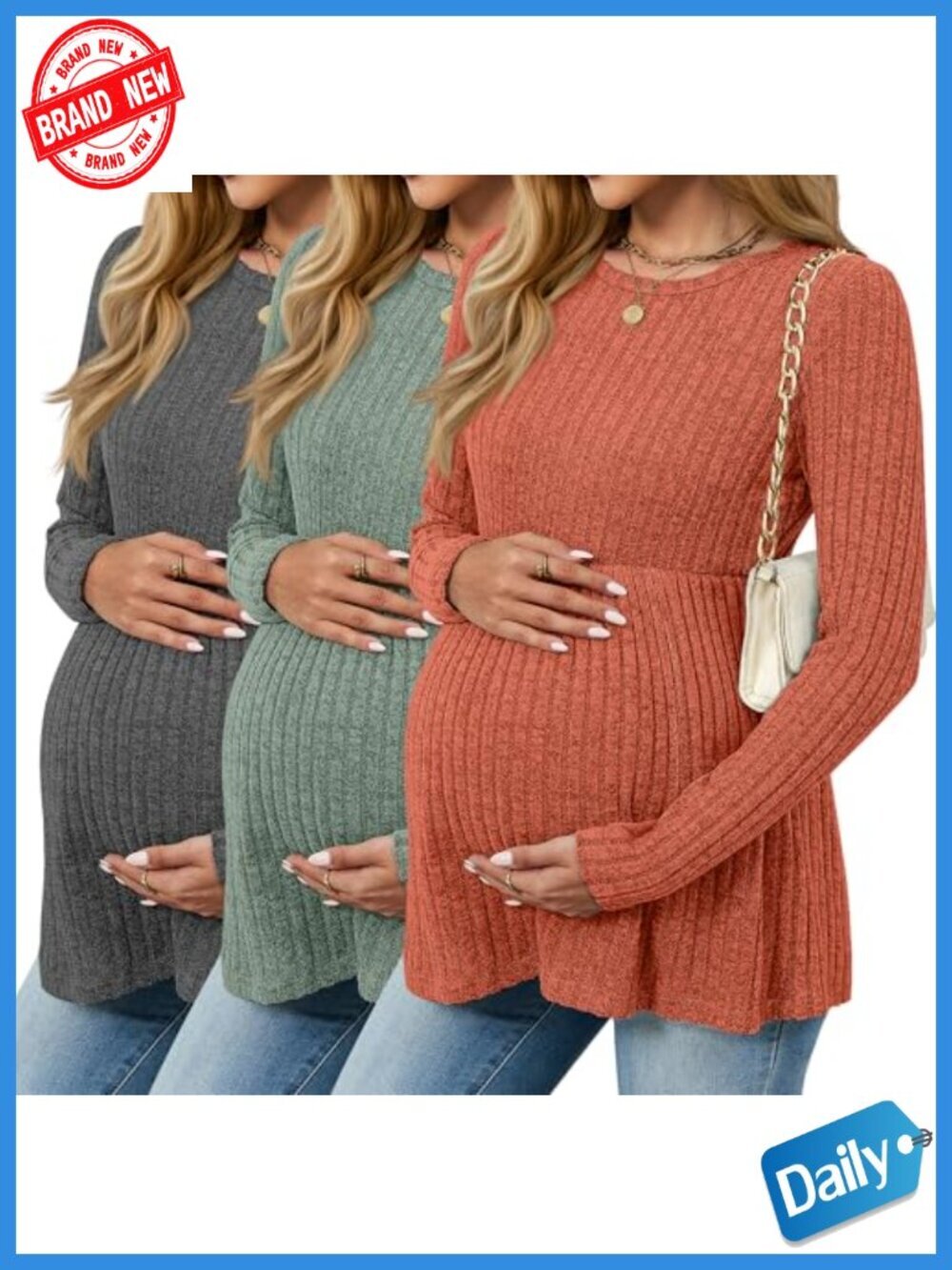 3 Pack Maternity Shirts Sweaters